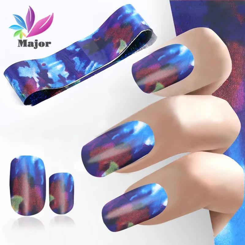 1 Pc 100*4cm Fashion Pattern Brand New Transfer Nail Foil Decal Stickers For Nail Art Decorations