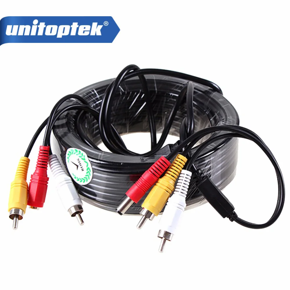 5M / 10M / 15M / 20M Security CCTV Cable RCA CCTV Camera Video Audio AV Power Cable For Surveillance Camera DVR System