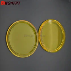 2pcs Oval 103X90mm Fog Lamps yellow Tempered Glass Anti-fog Glass For NISSAN TEANA MICRA 4 DUALIS Elgrand Bluebird Presage Fuga