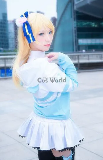 Love Live Ayase Eli Animal Hoody Hoodie Sweater Coat Jackets Outwear Outfits Anime Cosplay Costumes