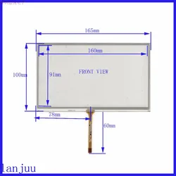 2pcs/lot  165*100 original new 7 inch car DVD navigation GPS touch screen panel 165mm*100mm  handwritten