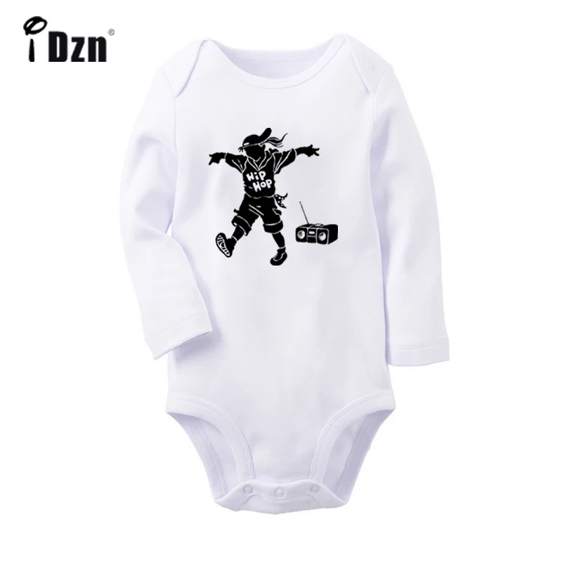 Cool Street Hip Hop kid Boy Design Newborn Baby Boys Girls Outfits Jumpsuit Print Infant Bodysuit Clothes 100% Cotton Sets