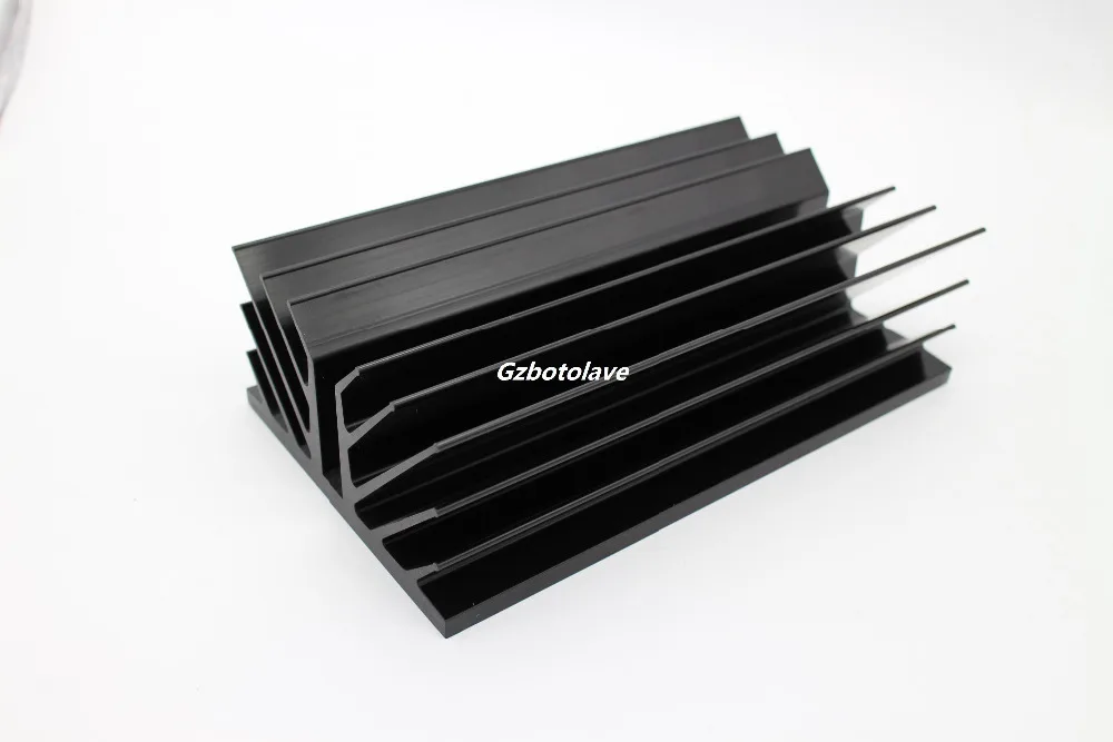 1 pcs Oxidation black amplifier heatsink big class A Pass amplifier heatsink radiator