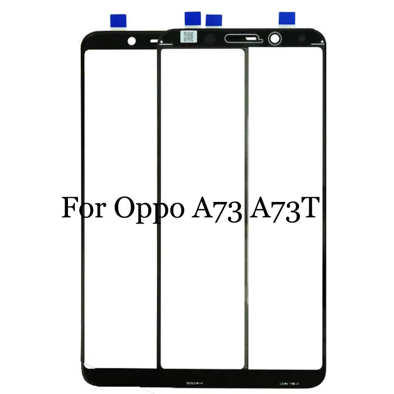 For Oppo A73 A73T Black White Touch Screen Digitizer Sensor Replacement touch panel with flex cable Perfect Repair Parts