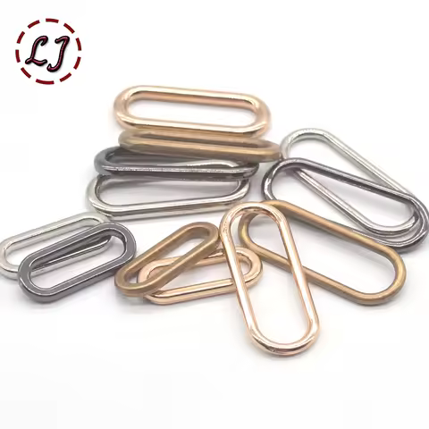 20pcs/lot silver gold bronze 20mm 25mm 30mm connection oval ring alloy metal shoes bags garment Buckles DIY Accessory sewing