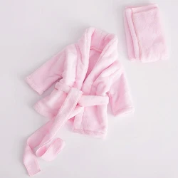 Super Soft Flannel Material Made Baby Towel Baby Washcloth Set Infant Bath Towel Newborn Baby Photography Props Bathrobe 0-6M