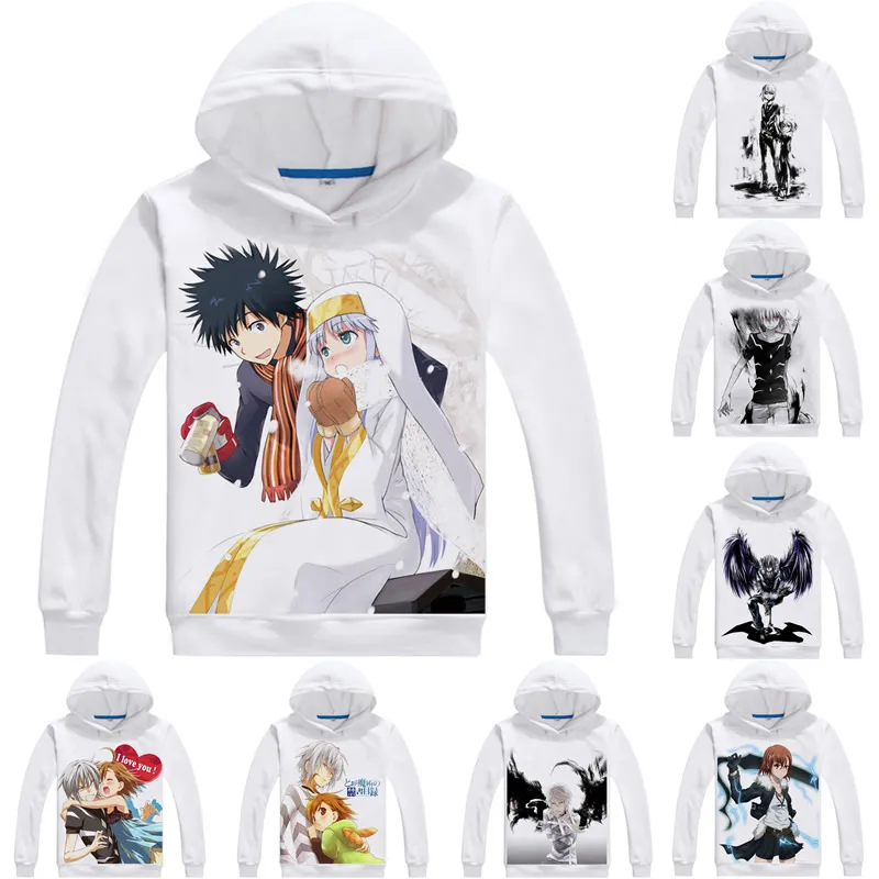 

A Certain Magical Index 3D Hoodies Men Hip Hop Long Sleeve Anime Hoodie Index Librorum Prohibitorum Kamijo Cosplay Sweatshirts