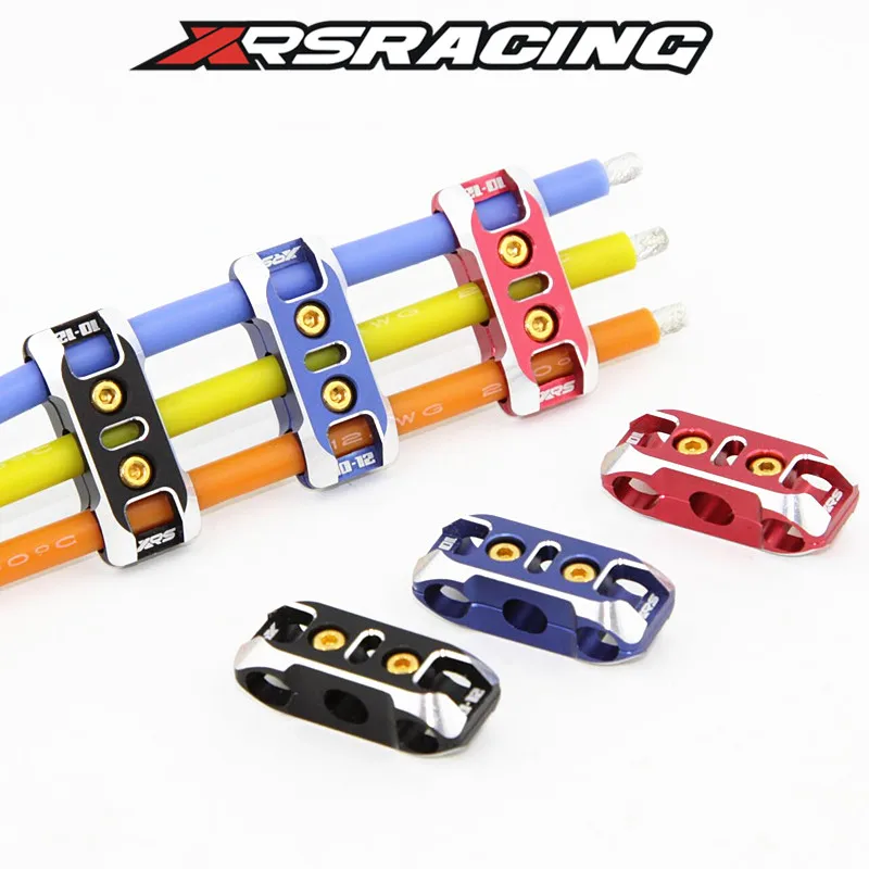 

XRSRACING ЧПУ закаленная батарея двигателя ESC 12AWG 10AWG синий/красный разъем, силиконовая деталь для 1/8 1/10 радиоуправляемого автомобиля