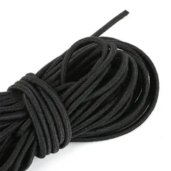 2M Black Strong Elastic Rope Cord Bungee Shock Cord Stretch String for DIY Outdoor Project Tents Kayak Boat Bag Luggage