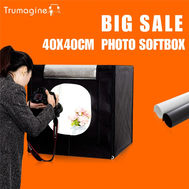 

40*40*40CM Fotografia Lightbox Photo Studio Softbox Shooting Light box Soft Box Kit Soft Box Mini Photography Lightbox