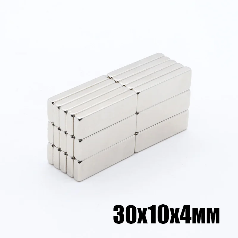 

40pcs 30x10x4 mm N35 neodymium magnet Small Square power Strong magnets 30*10*4mm Rare Earth Neodymium Magnets 30x10x4mm