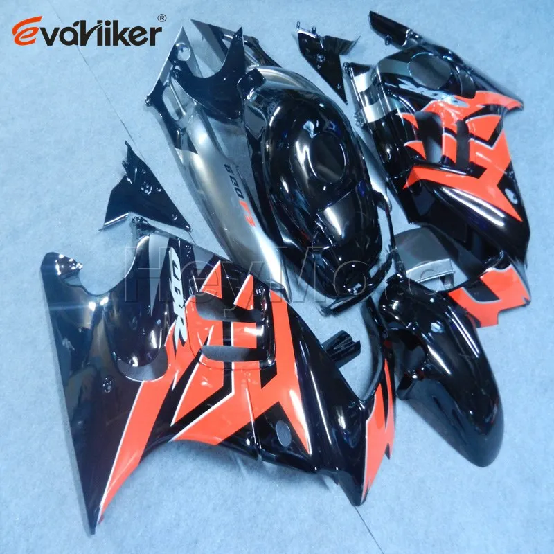 Custom motorcycle cowl Full fairing kits for CBR600F3 1995 1996 CBR 600 F3 95 96 orange black ABS Plastic motorcycle fairing