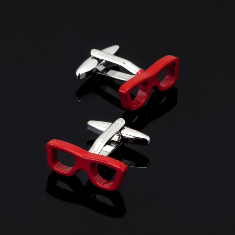 High quality men's series of other red Cufflinks / glasses / coke bottle / Cross / music symbols / extinguisher Cufflinks