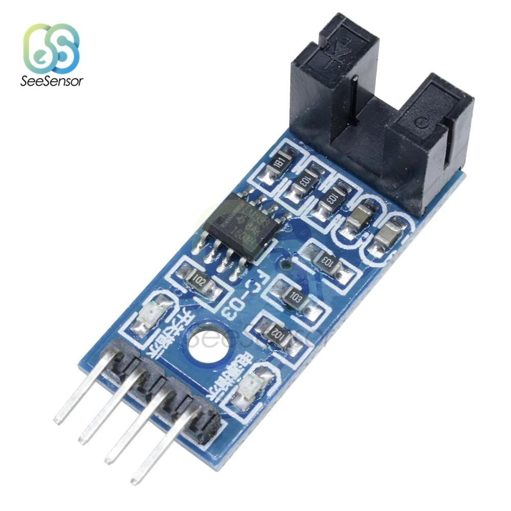 5Pcs Speed Sensor Module Slot-type IR Optocoupler LM393 For Arduino Groove Coupler Sensor 3.3V-5V Connect Relay Buzzer Module