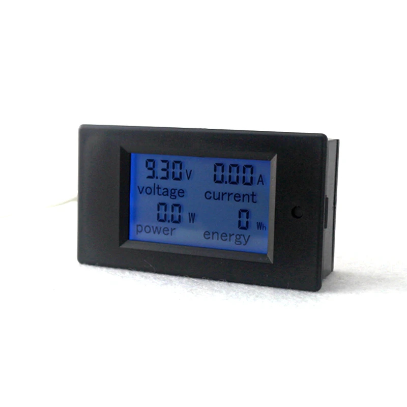 DC Voltmeter Ammeter DC 6.5~100V 0~20A 4 in 1 Digital Voltage Current Power Energy meter Large LCD Screen