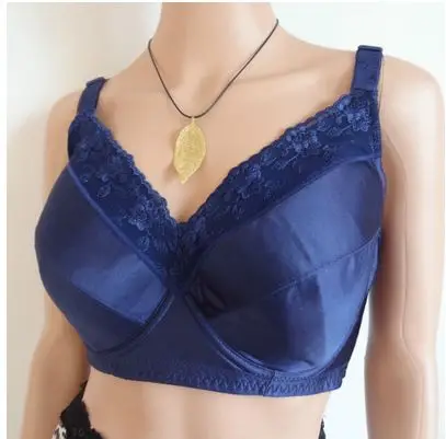 Plus Size Bras Big Breast Lace Embroidered Full Thin Cup Push Up Bras With Pads 75 -110 34 36 38 40 42 44 46 48 B C D E F G H