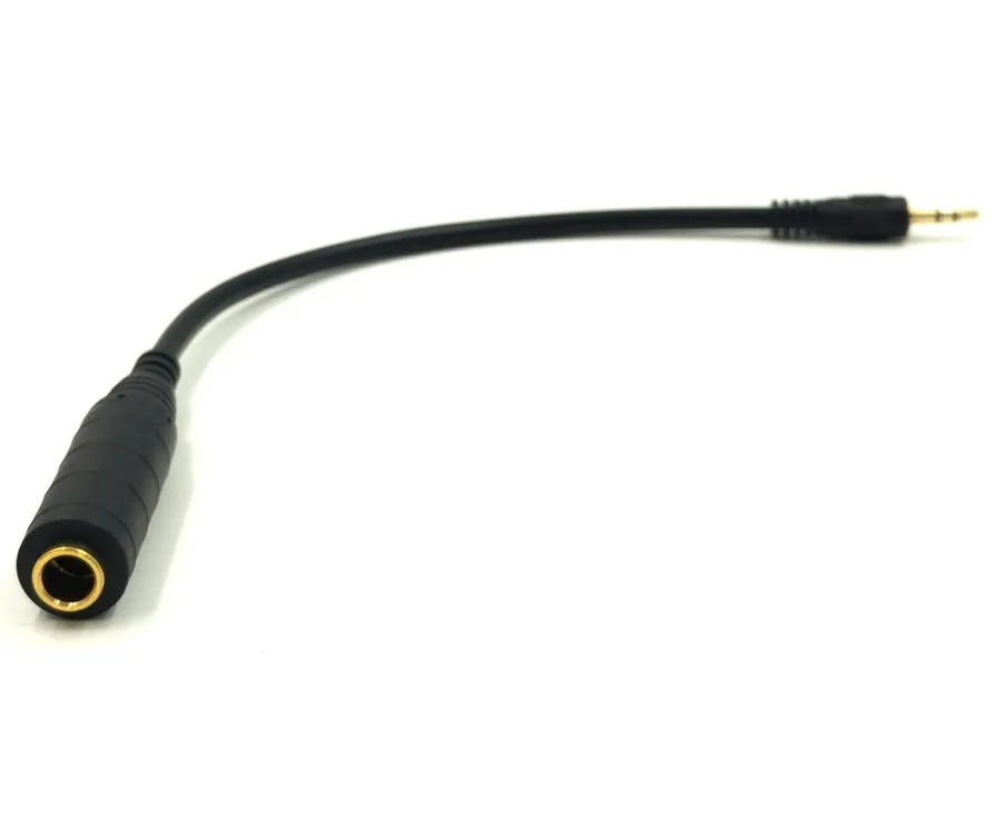 6.35mm Female to 3.5mm Male Plug Jack Stereo Hifi Mic Audio Extension Cable