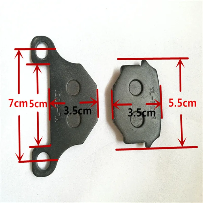 1Pairs Motorcycle Rear Brake shoes disc Pads for Motocross ATV