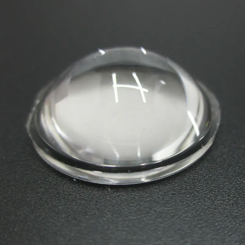 100pcs/lot LED Lens 23mm 60 Degree semi-circle Plano-convex Optical Grade PMMA Lenses For Lens Reflector