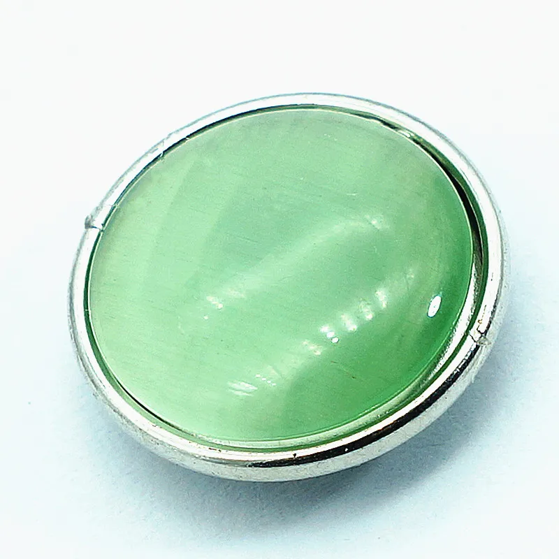 New NS0011 Fashion 10pcs mixed Colorful stone 18MM snap buttons fit DIY snap bracelets jewelry wholesale