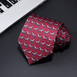 JEMYGINS Original 8cm Natural Silk Tie Handmade Fashion Men Neck Tie Multicolor Men Digital Print Necktie For Meeting Cravat