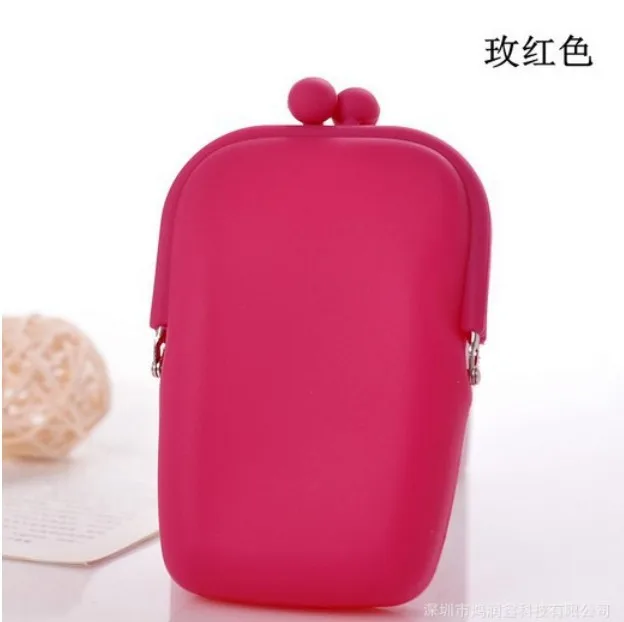 10 pieces Rubber Silicone Pouch Purse Wallet Glasses Cellphone Cosmetic Coin Bag Case 10PCS  hot sales,Lovely Birthday Gifts