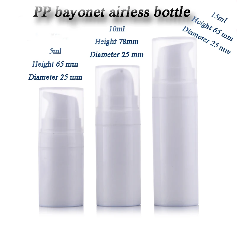 10ml 50pcs/lot Bayonet vacuum bottles, mini bayonet vacuum points bottling, oil bottles lotion dispensing