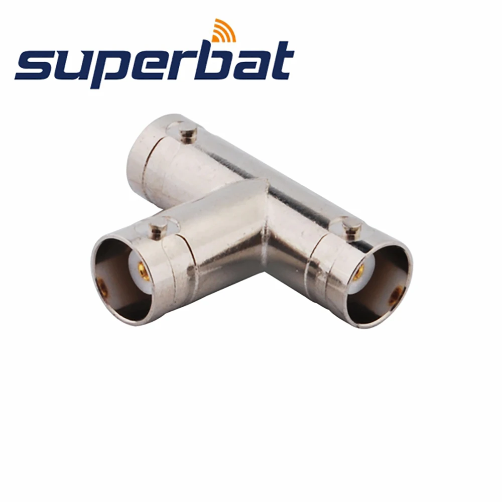 Superbat-adaptador BNC Jack a hembra, conector Coaxial RF, 5 uds.