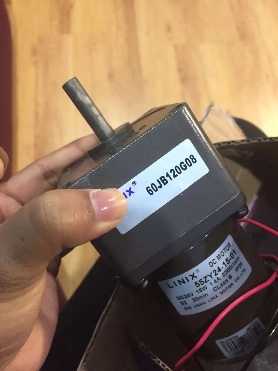 Deceleration DC Motor LINIX Motor DC Gear Motor 60JB120G08 55ZY24-15-01  new original  DC24V