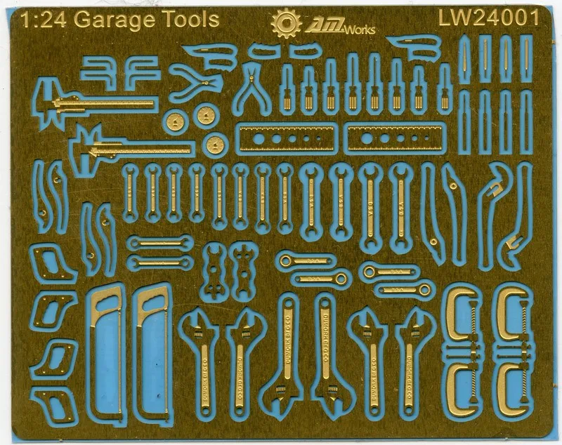 1:24 Scale Mechanic Tools Connectionless Photoetch 1pc Packing