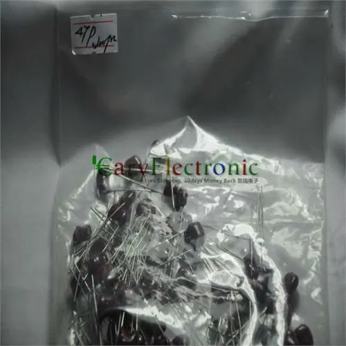 Оптом и в розницу длинные свинцовые новые серебряные слюды конденсаторы 22PF 500V для трубчатой аудиогитары А тон DIY части Бесплатная доставка