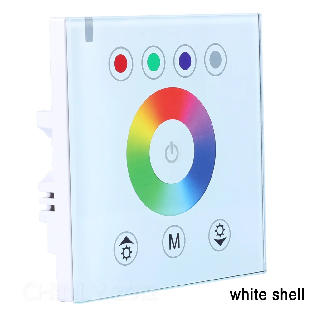 RGB Controllers 2.4G Wireless Black color switch touch wall controller led dimmer for DC12V LED Neon flex strip lights