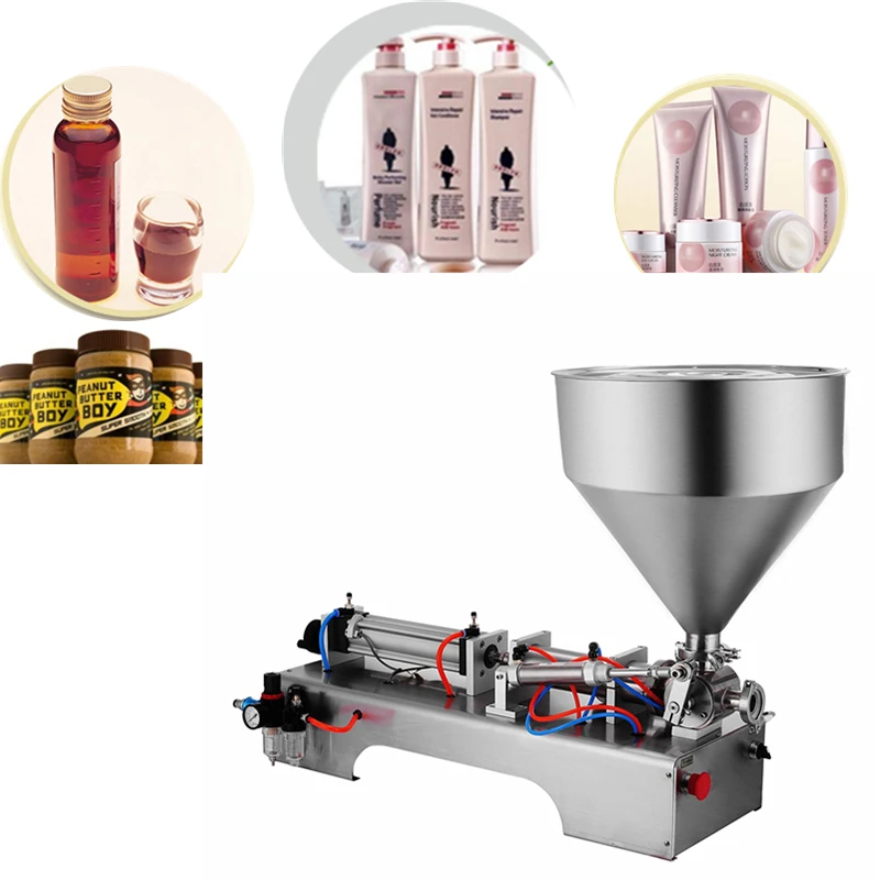 

Single Head With Hopper Semi Automatic Liquid Filling Machine Pneumatic Cream Paste Shampoo Pasty Filling machine