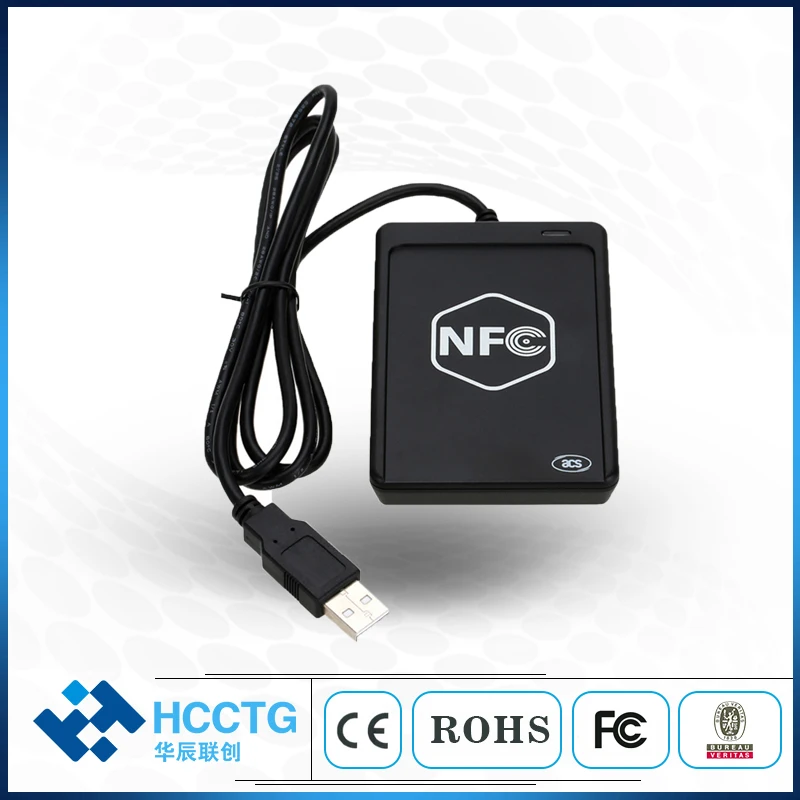 Imagem -04 - Acs Rfid Preto Usb sem Contato Felica Iso14443 Mifare Nfc Leitor de Cartão Escritor Acr1251u