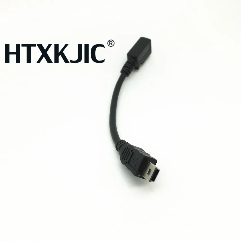كابل تمديد usb 2.0 صغير 5-pin إلى micro USB 2.0 ، كابل موصل 10 سنتيمتر ذكر إلى أنثى
