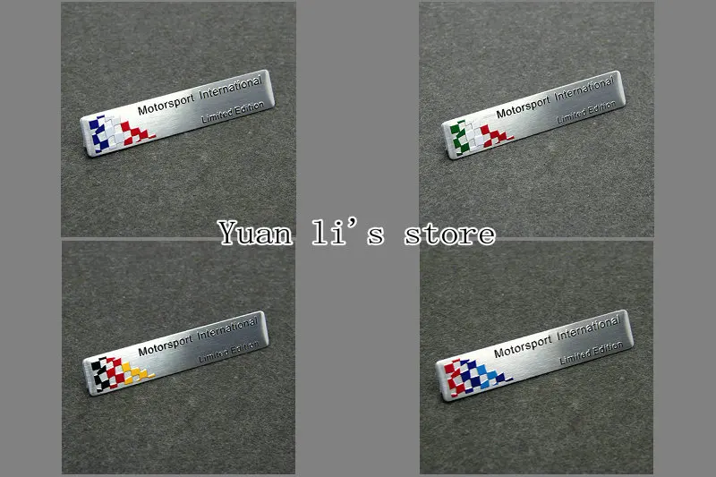 

1 Pcs 3D Aluminum Germany, Italy and France racing flag Car Badge Emblem stick 82*16.4mm Car Styling