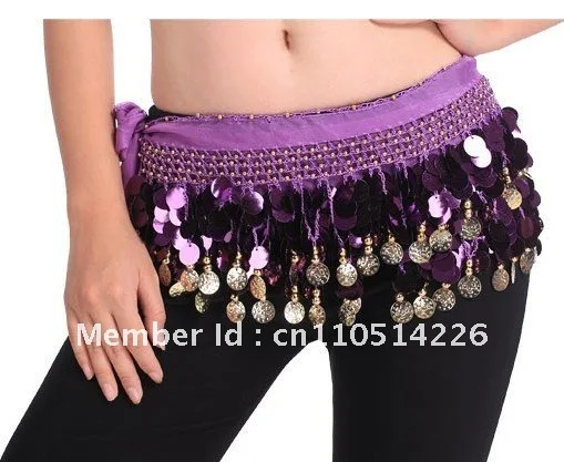 BELLY DANCE SEQUINS HIP SCARF (88 moedas)