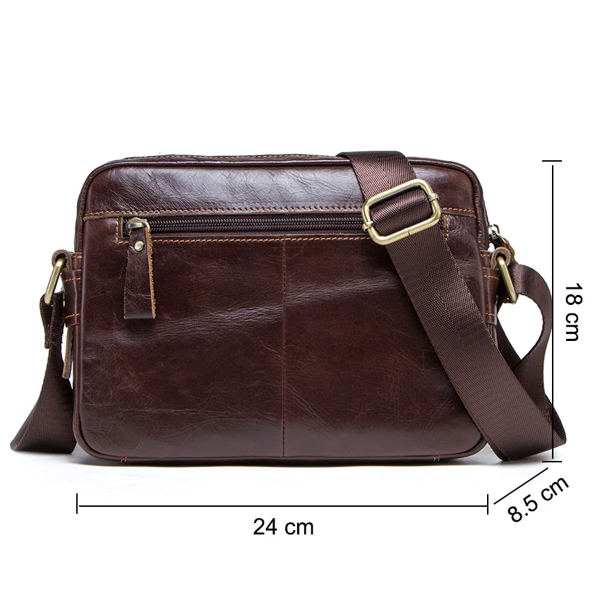 CONTACT\'S-bandolera de piel auténtica para hombre, bolso de hombro para ipad, para tarjetas de crédito, de marca de lujo con bolsillo para monedas