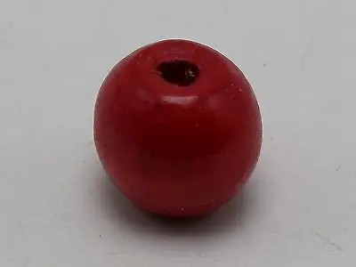 25 Red Round Wood Beads 20mm Large Wooden Beads