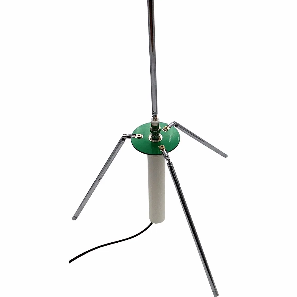 Antena telescópica portátil cometa gp 3 com cabo coaxial rf rg174 de 50 ohms cobre puro com conectores bnc macho sma