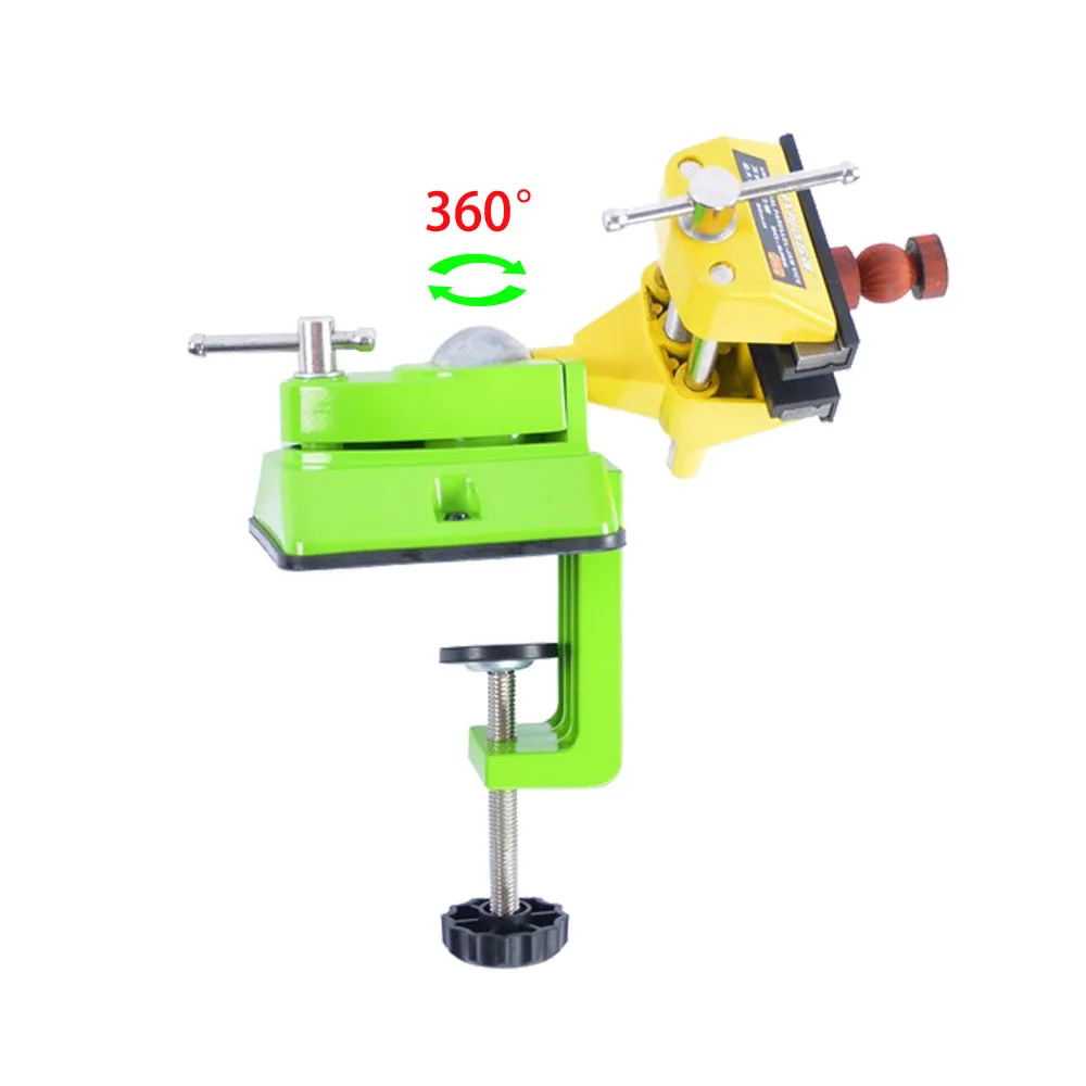 AMYAMY Universal Table Vise 3 inch Jaw Zinc alloy 360 degree Swivel Table Top   Vice repair tools