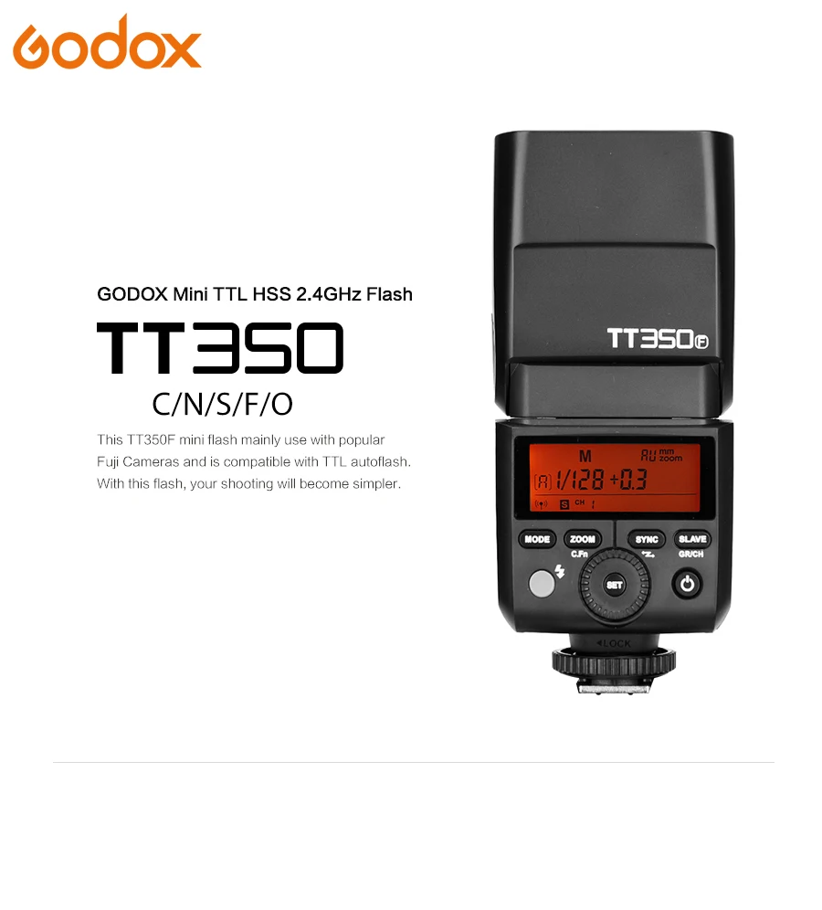 Godox TT350C TT350N TT350S TT350F TT350O TTL HSS 1/8000s