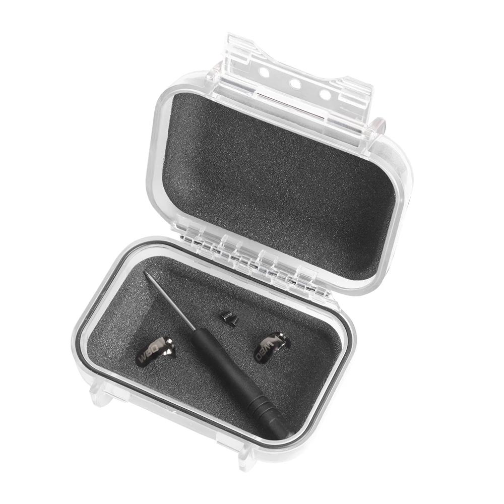 OKCSC ل Westone جديد W80 المعادن صرف فاسبلاتيس مكافحة انفجار سماعة غطاء ل W80 جديد W60 جديد W40 مع معدن المسمار أدوات