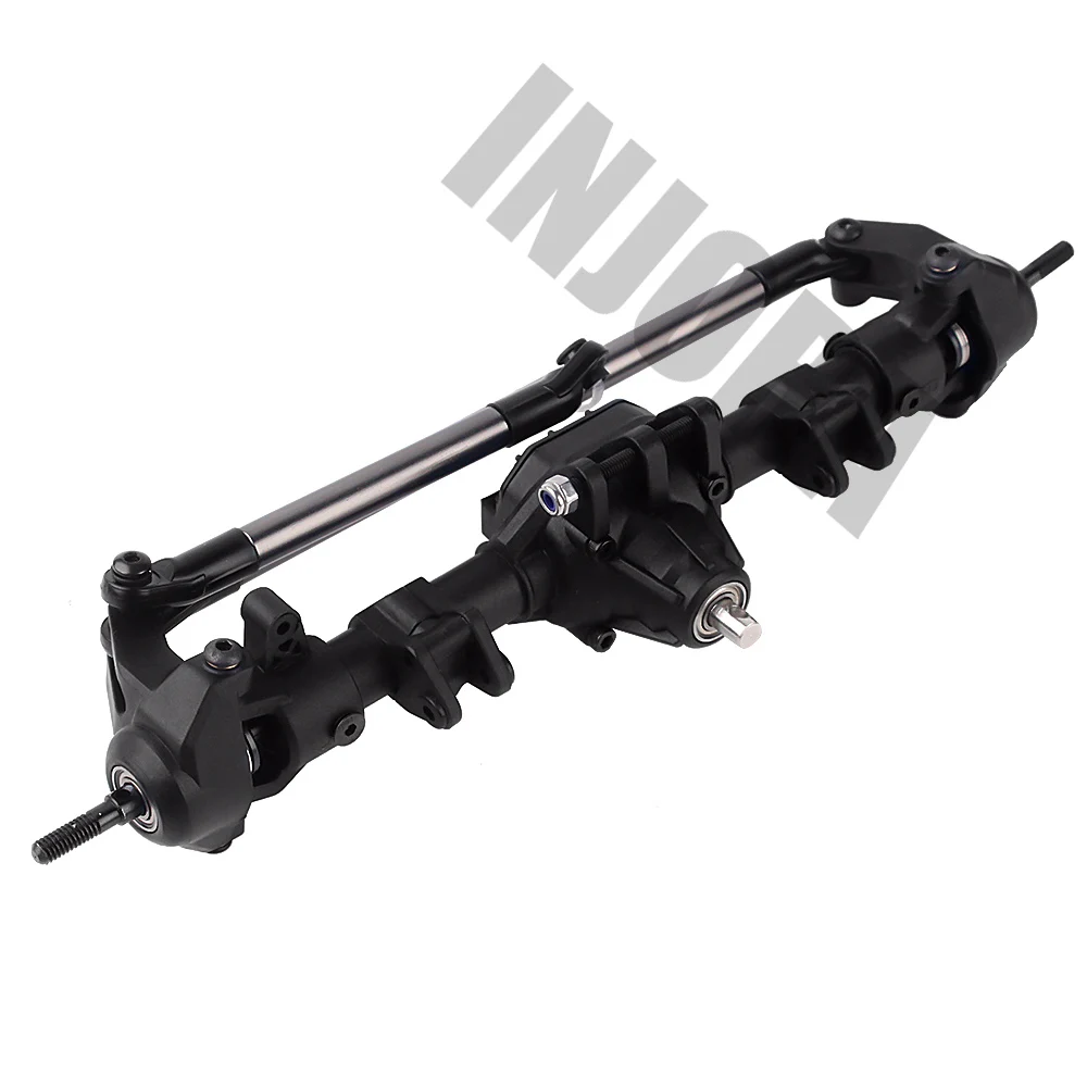 INJORA RC Car Front Rear Straight Complete Axle for 1:10 RC Crawler Axial SCX10 II 90046 90047 Upgrade Parts