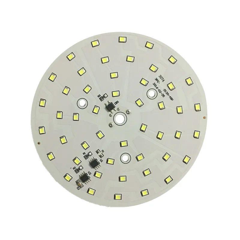 LED COB 18W AC220V Lamp 2835SMD PCB plate Module Chip Smart IC flush light panel bulb spotlight White 6000-6500K 1PCS