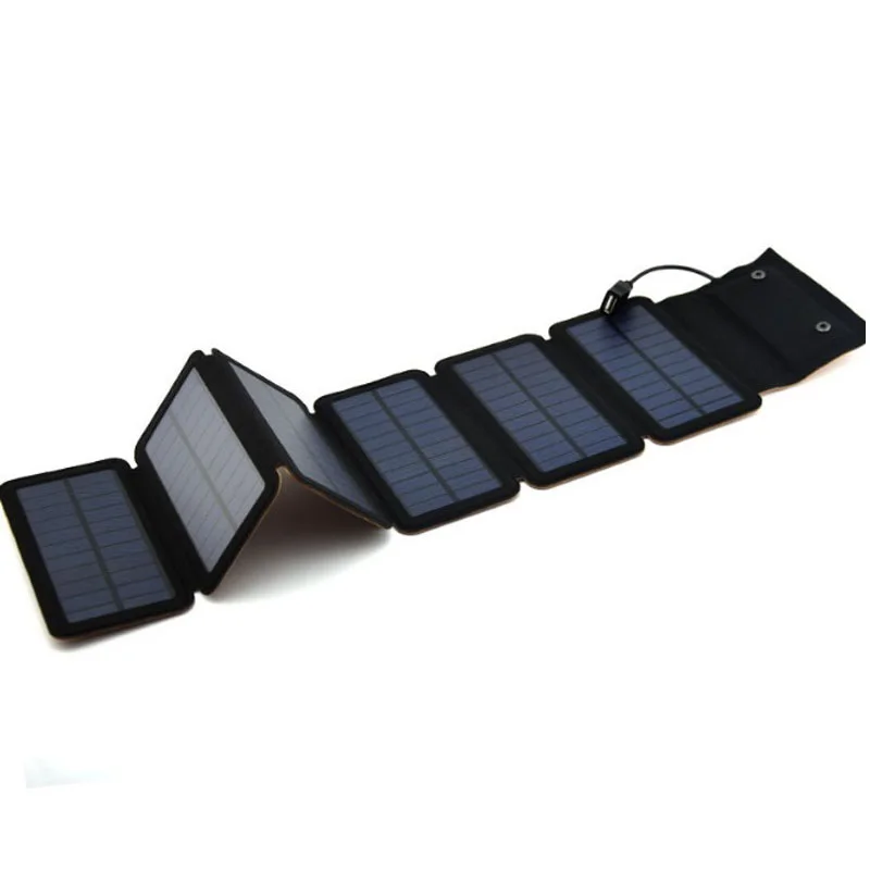 9W Mono Solar Panels Charger Portable Solar Power Bank Outdoors Emergency 5V/2A Power Charger for Mobile Phone Tablets