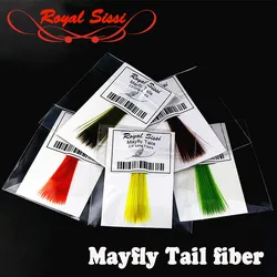 7optional colors 2.5'' long fly tying synthetic mayfly tails watershed treated nylon microfibers stiffer tails flytying material