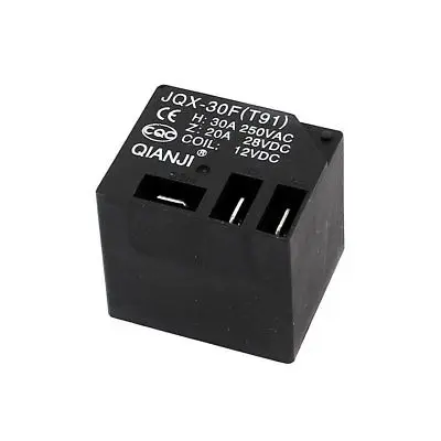 JQX-30F DC 12V Coil 5 Terminal PCB Type Mini Power Relays