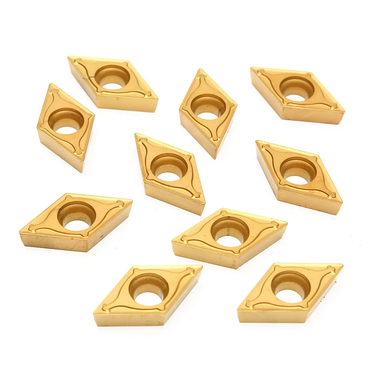 1/10 шт Новый DCMT11T304-HM YBC251 DCMT32.51-HM карбидные вставки лезвия для токарного станка токарный инструмент поворотный держатель вставка
