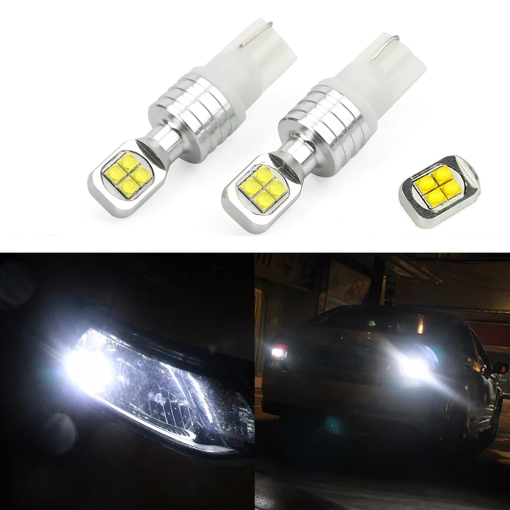 2PCS 40W T10 194 W5W LED Reverse Bulb High Power 912 921 Turn Led Signal License Plate Clearance Head Light Car Tail Lamp White